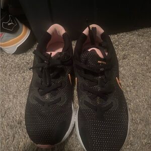 Nike Black and Pink Athletic Shoes